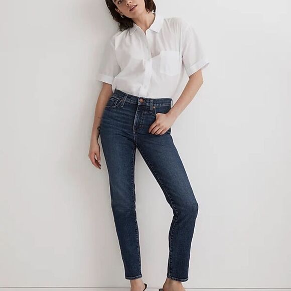 Maderwell Mid Rise Stovepipe Jeans Dark Wash Sz 25 - Picture 1 of 11